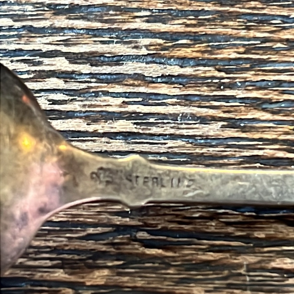 Antique Sterling Silver Honeysuckle by Whiting spoon
